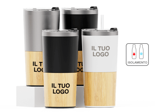 Metro Bamboo - Tazza da viaggio personalizzata Metro Bamboo - Tazza da viaggio personalizzata