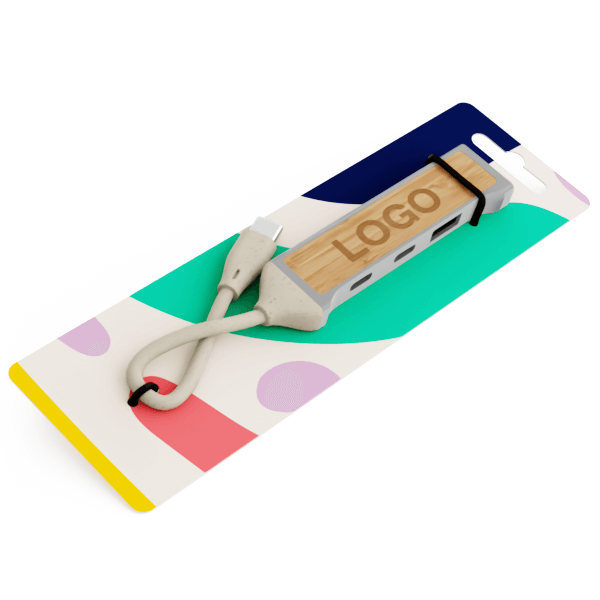 Expand Bamboo - Hub USB personalizzato