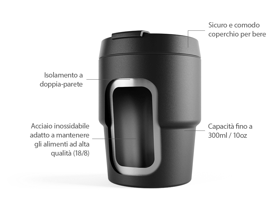 Tazza da caffè a doppia parete, tazza in vetro isolante Tazza da caffè a doppia parete, tazza in vetro isolante