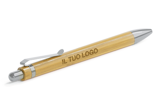 Essence - Penne promozionali con logo in Bamboo