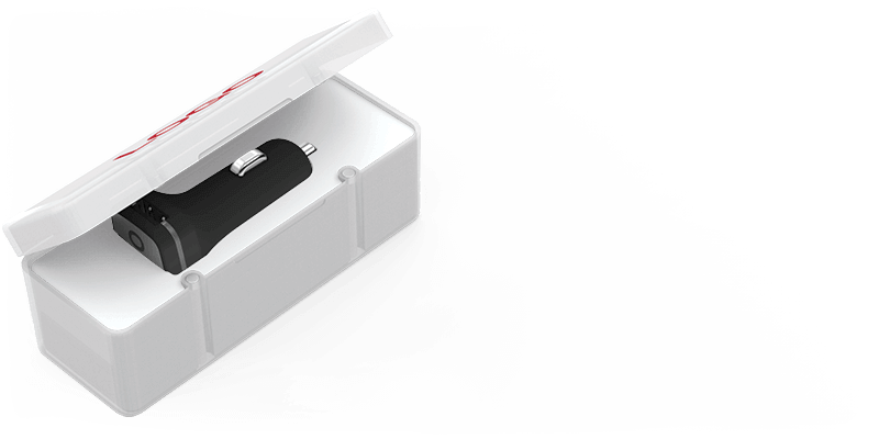 Zip - Caricabatteria per Auto USB Personalizzazione Zip - Caricabatteria per Auto USB Personalizzazione