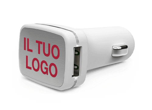 Zip - Caricabatteria per Auto USB Personalizzazione Zip - Caricabatteria per Auto USB Personalizzazione