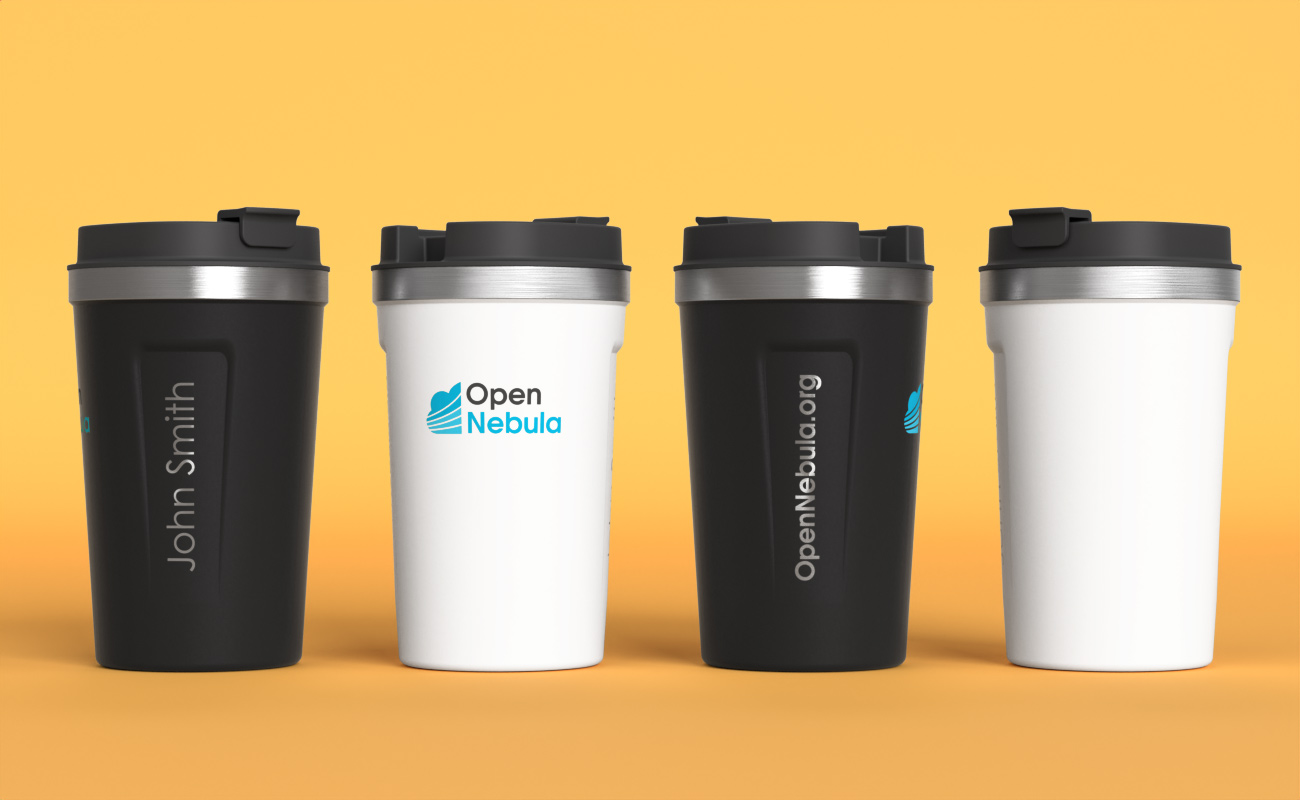 Aroma - Bicchiere personalizzato a doppia parete con coperchio gallery thumbnail