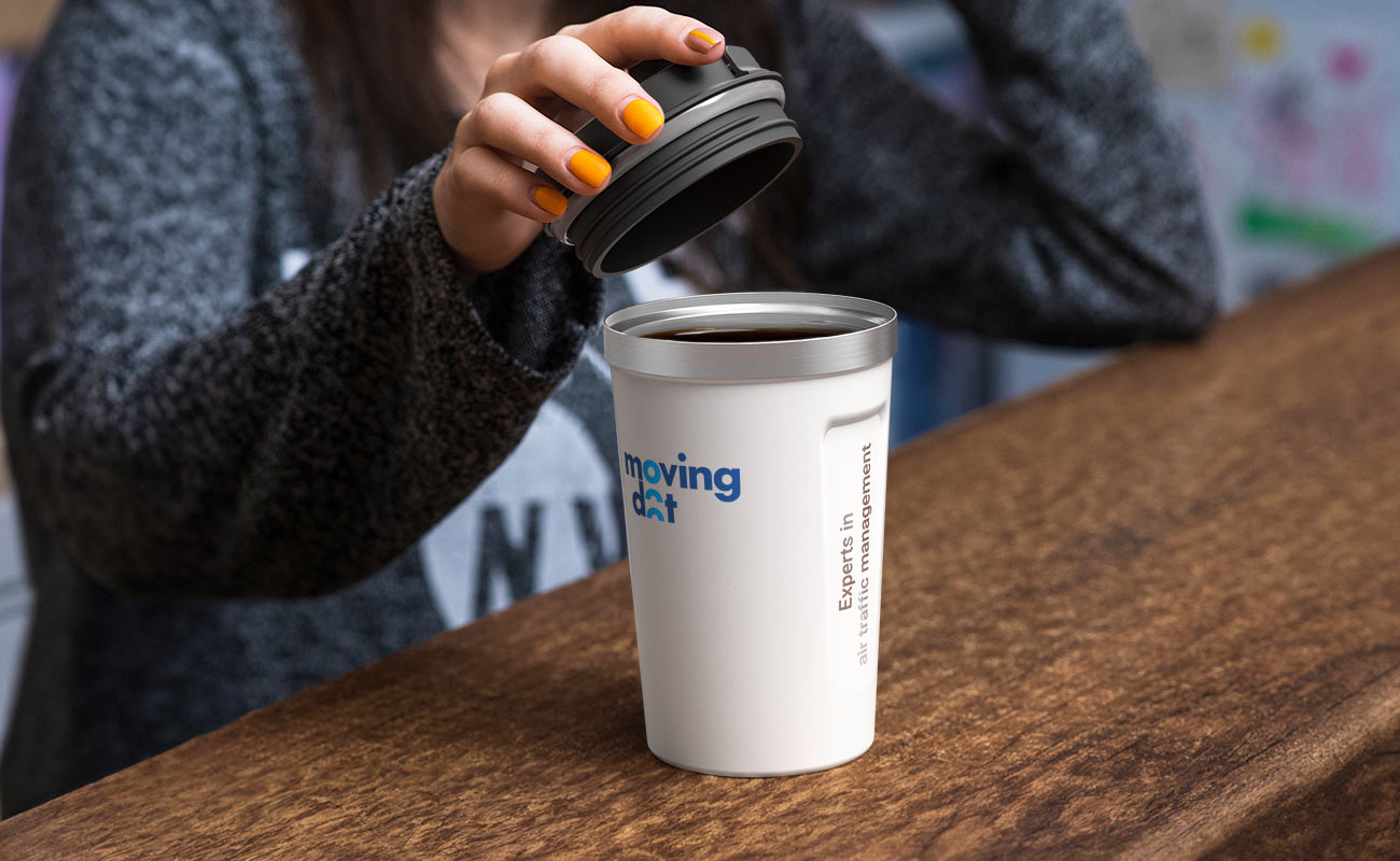 Aroma - Bicchiere isolato in acciaio inossidabile personalizzato gallery thumbnail