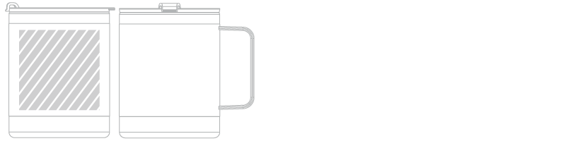 Tazza da viaggio Serigrafia Tazza da viaggio Serigrafia