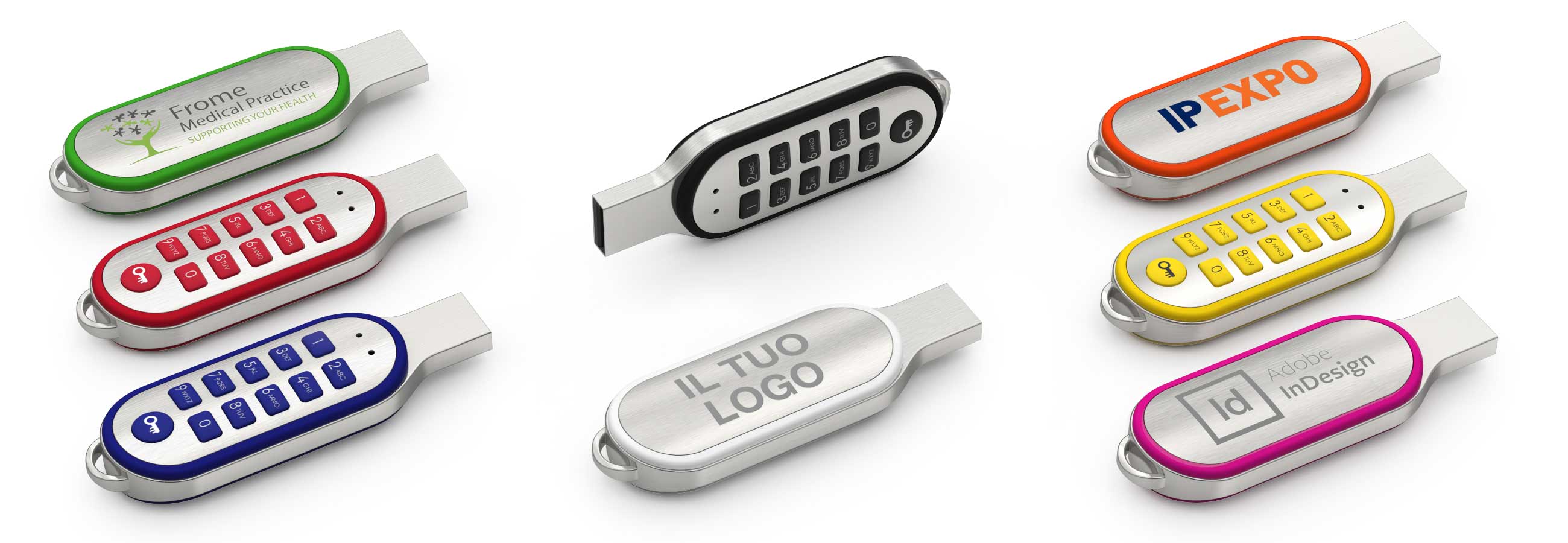 Code Generator Usb USB personalizzata con tastiera, Code