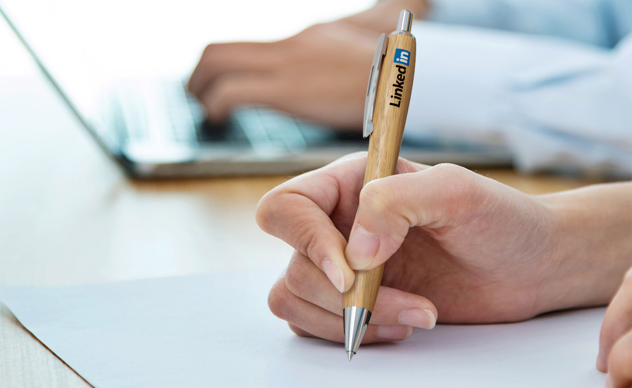 Contour - Penne in bamboo con logo gallery thumbnail