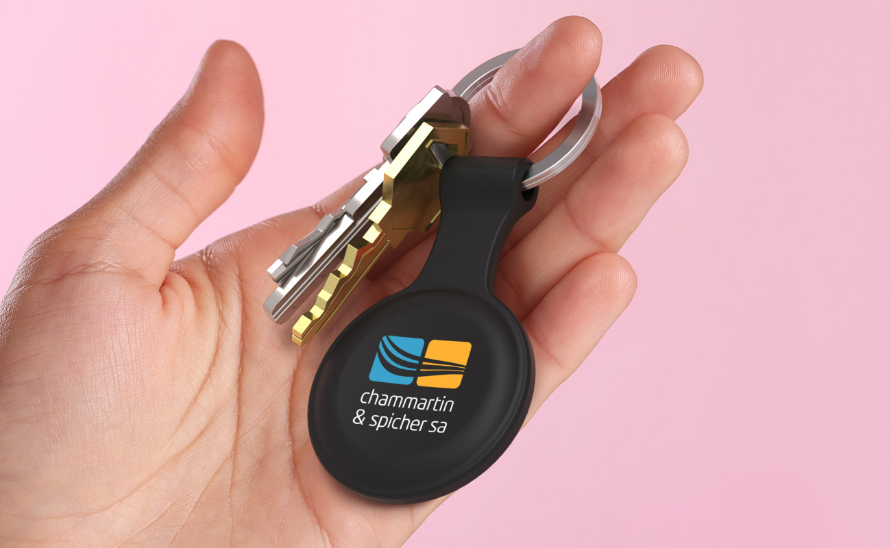 Cradle - Custodie per AirTag promozionali personalizzati con logo gallery thumbnail