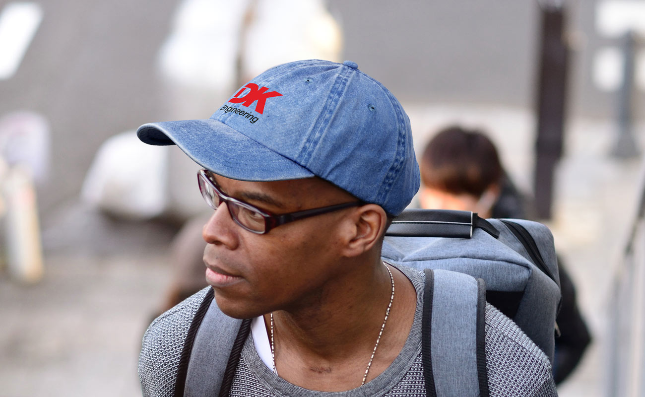 Drift - Cappellini in denim lavato con logo gallery thumbnail