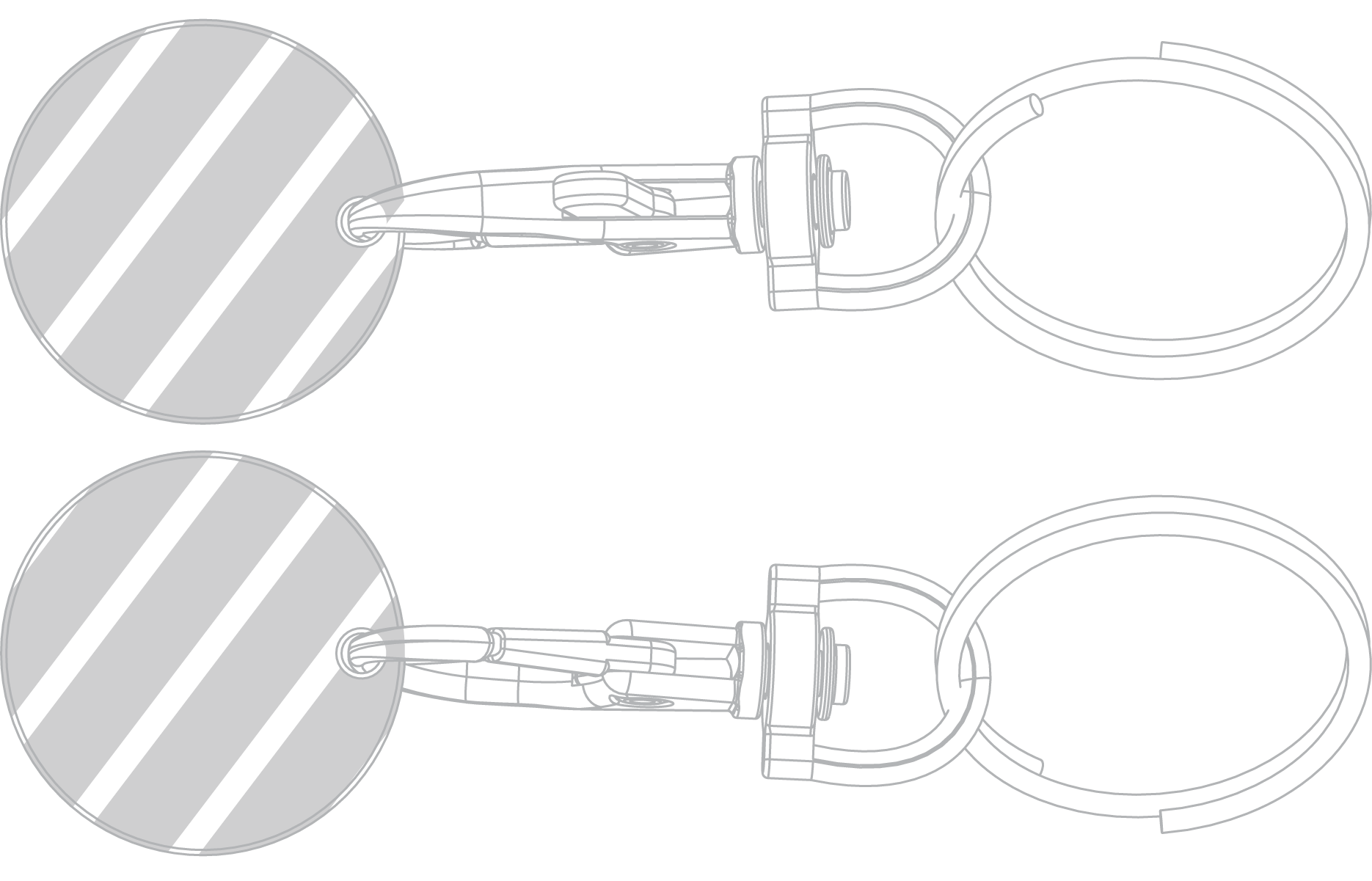 Gettone del carrello Incisione Laser