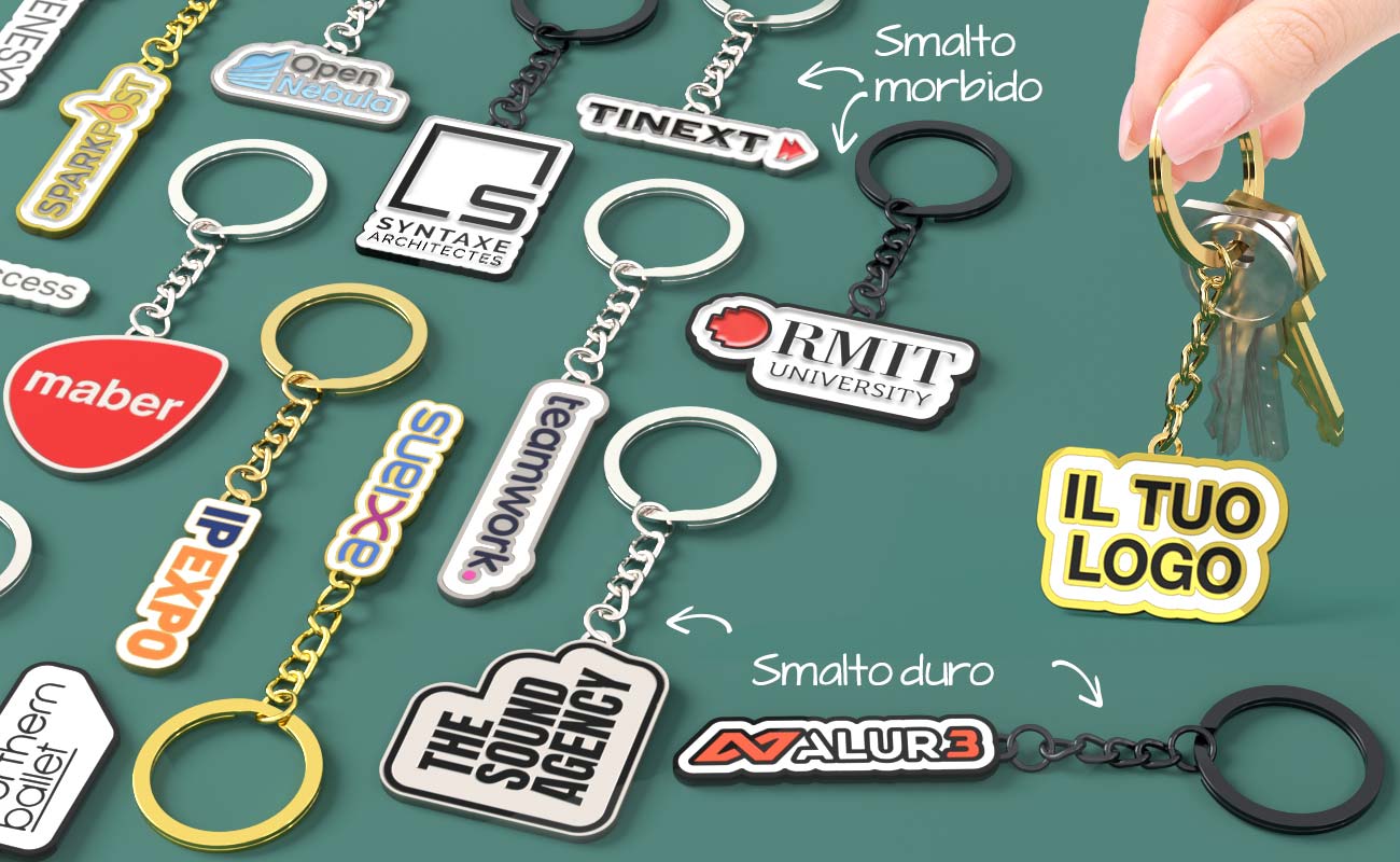 Portachiavi Personalizzato Portachiavi smaltato