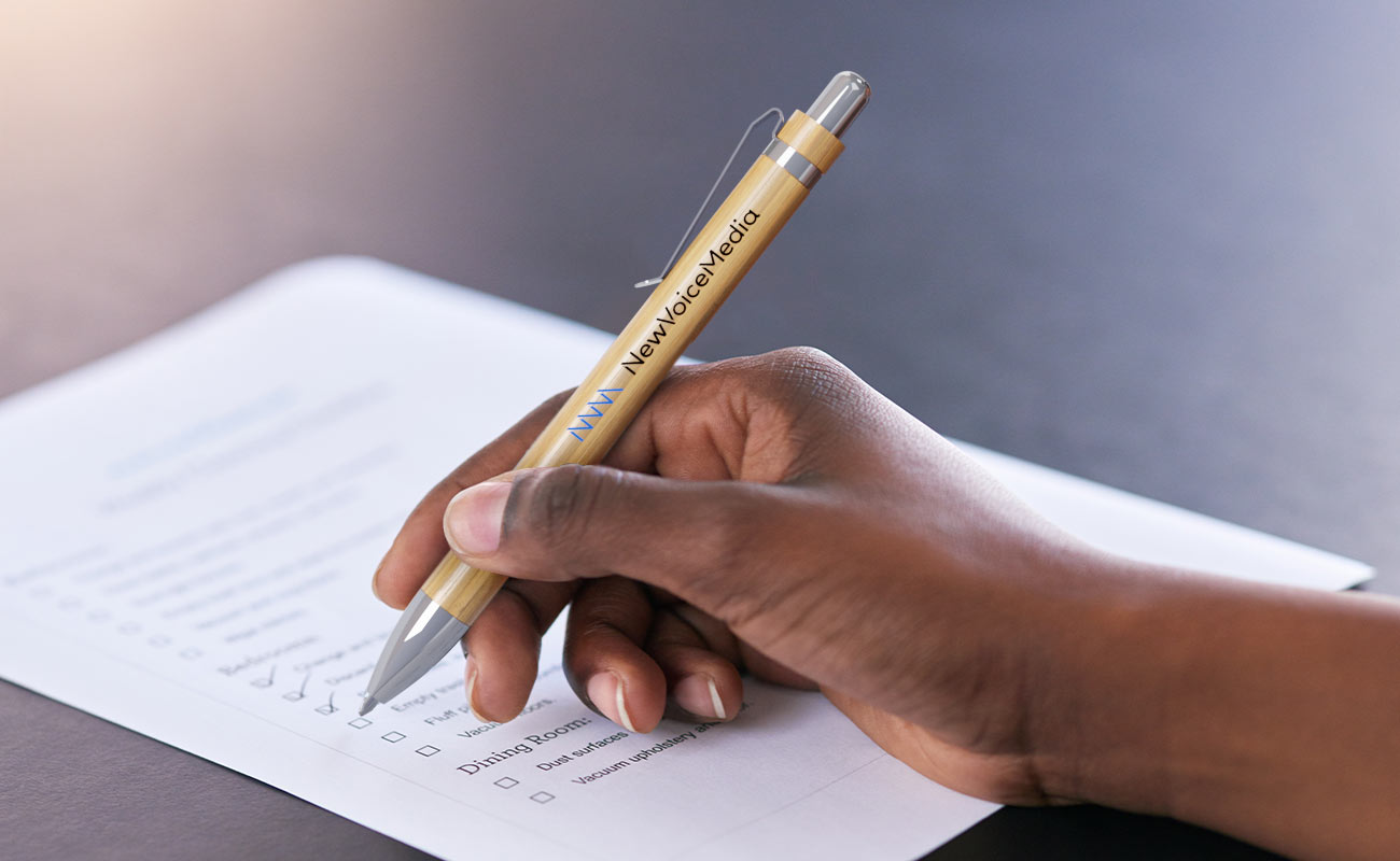 Essence - Penne in bamboo con logo gallery thumbnail