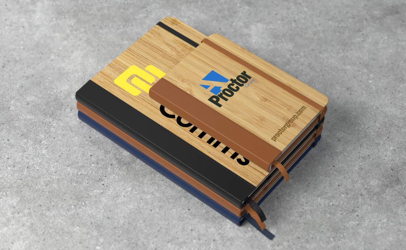 Grove - Notebooks in bambù promozionali con logo gallery thumbnail