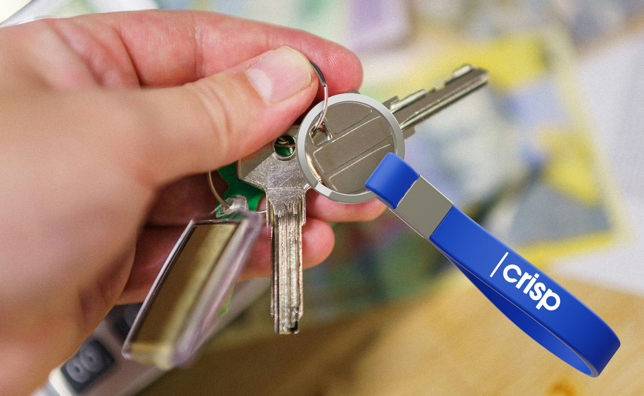 Jangle - Portachiavi in silicone con logo gallery thumbnail