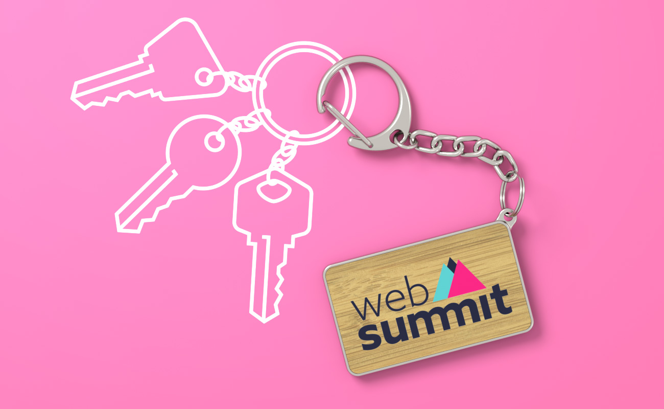 KeyCraft - Portachiavi in bambù con logo gallery thumbnail