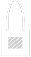 Borsa con manico Serigrafia