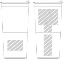 Tazza da viaggio Serigrafia