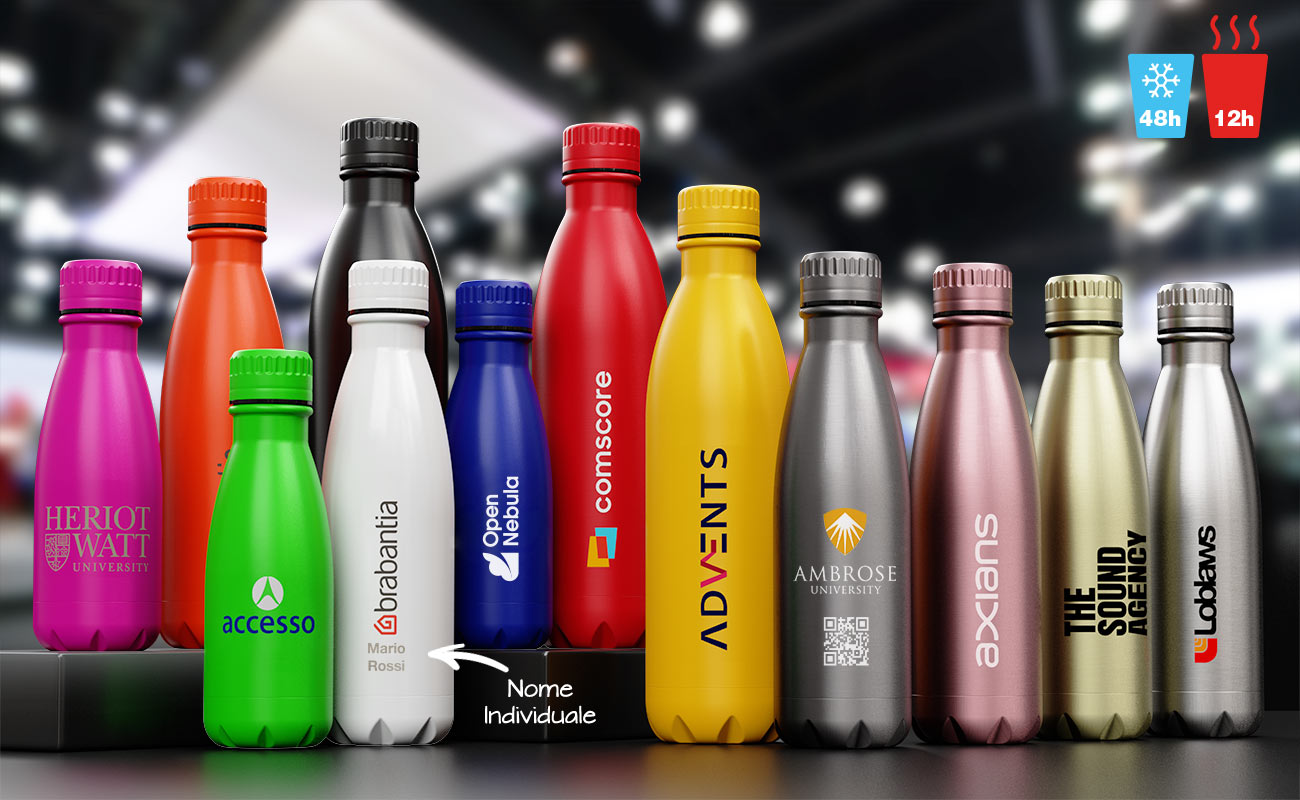 SOLER. Borraccia in vetro con tappo in acciao inox per la sublimazione 500 mL - 94317 SOLER. Borraccia in vetro con tappo in acciao inox per la sublimazione 500 mL - 94317