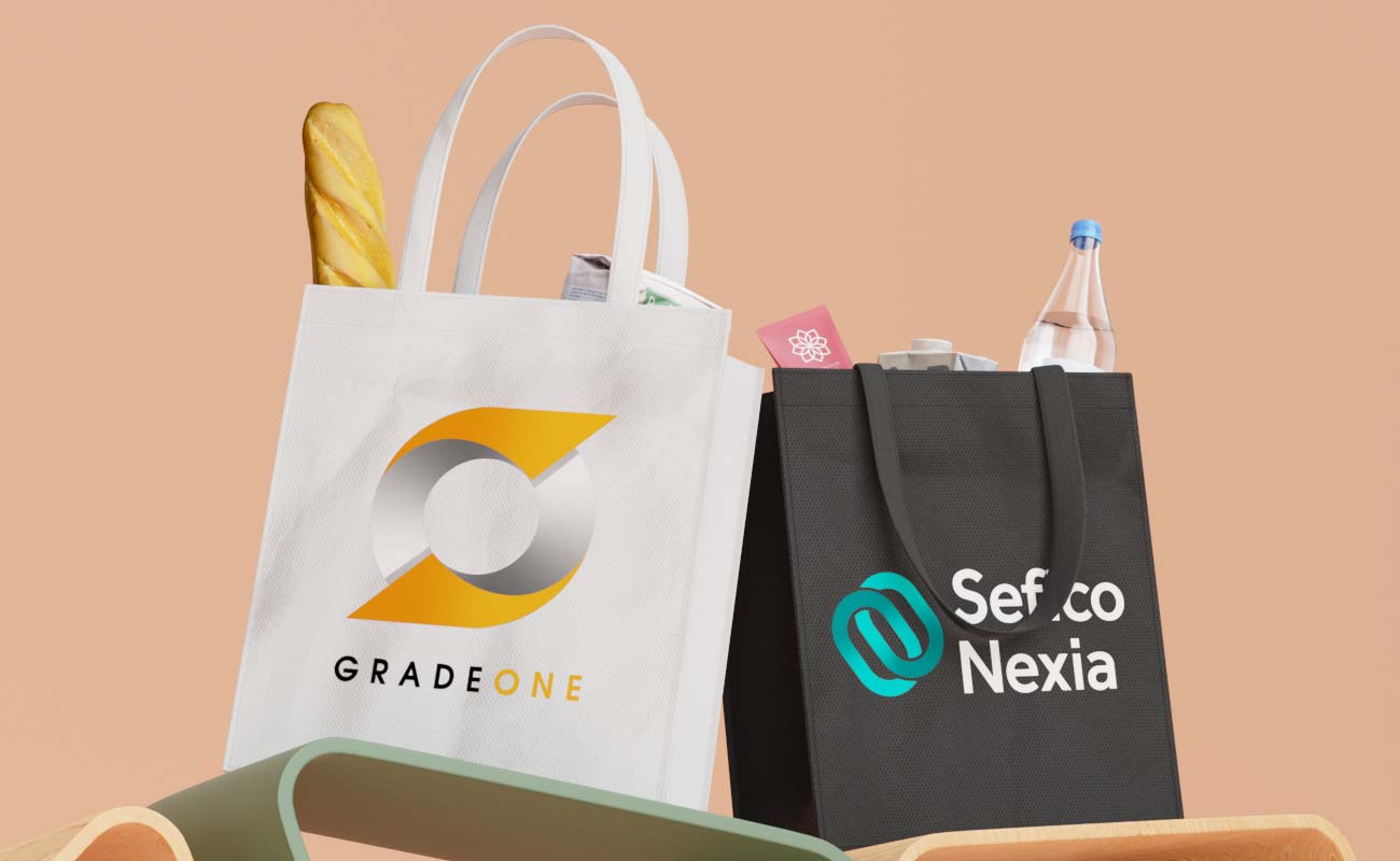 Porta - Borsa tote con personalizzazione strutturata gallery thumbnail