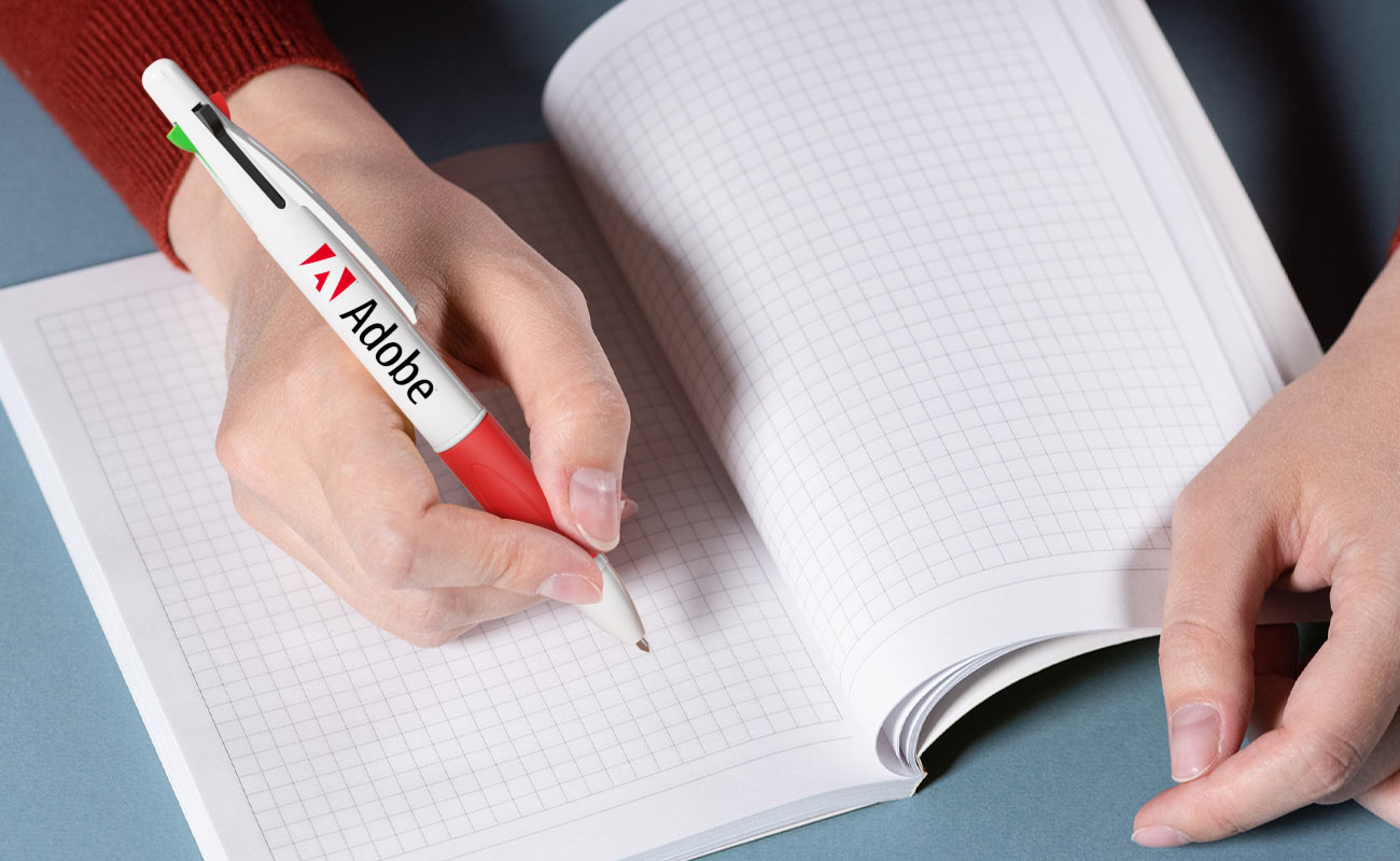 Quad - Penne a 4 colori con logo gallery thumbnail