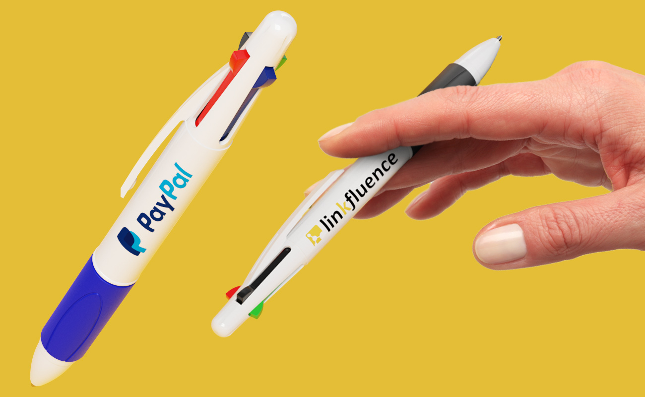 Quad - Penne promozionali personalizzate a 4 colori gallery thumbnail