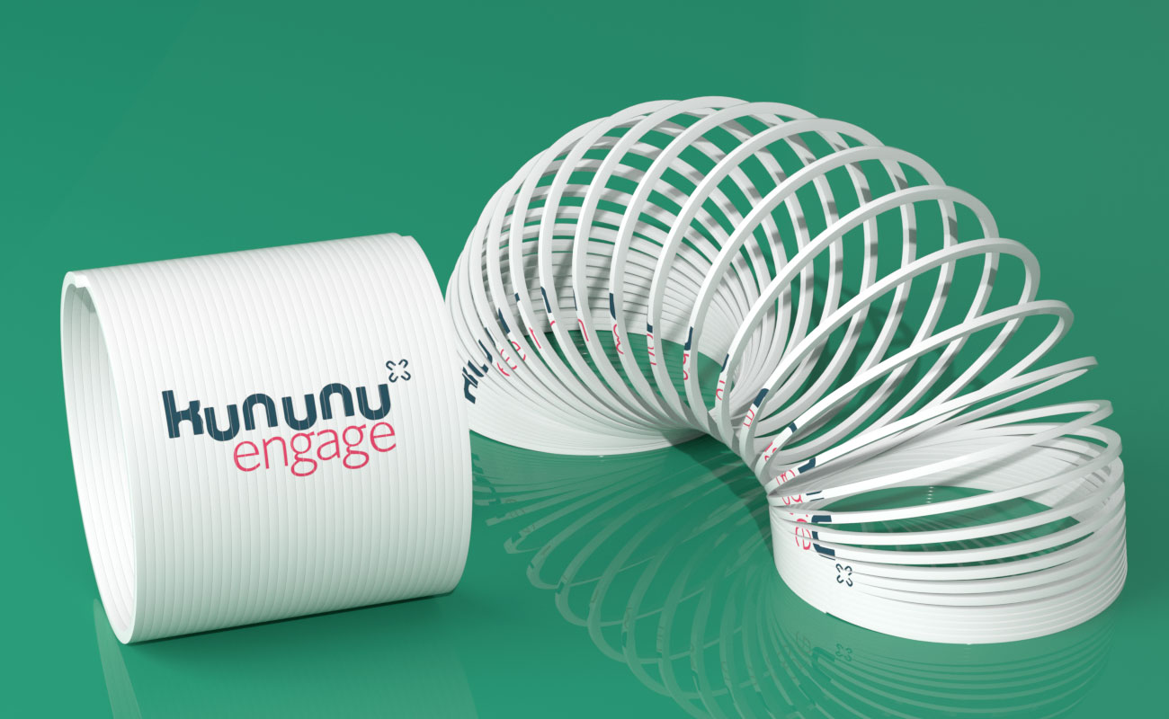 Reel - Giocattolo con molla con logo gallery thumbnail