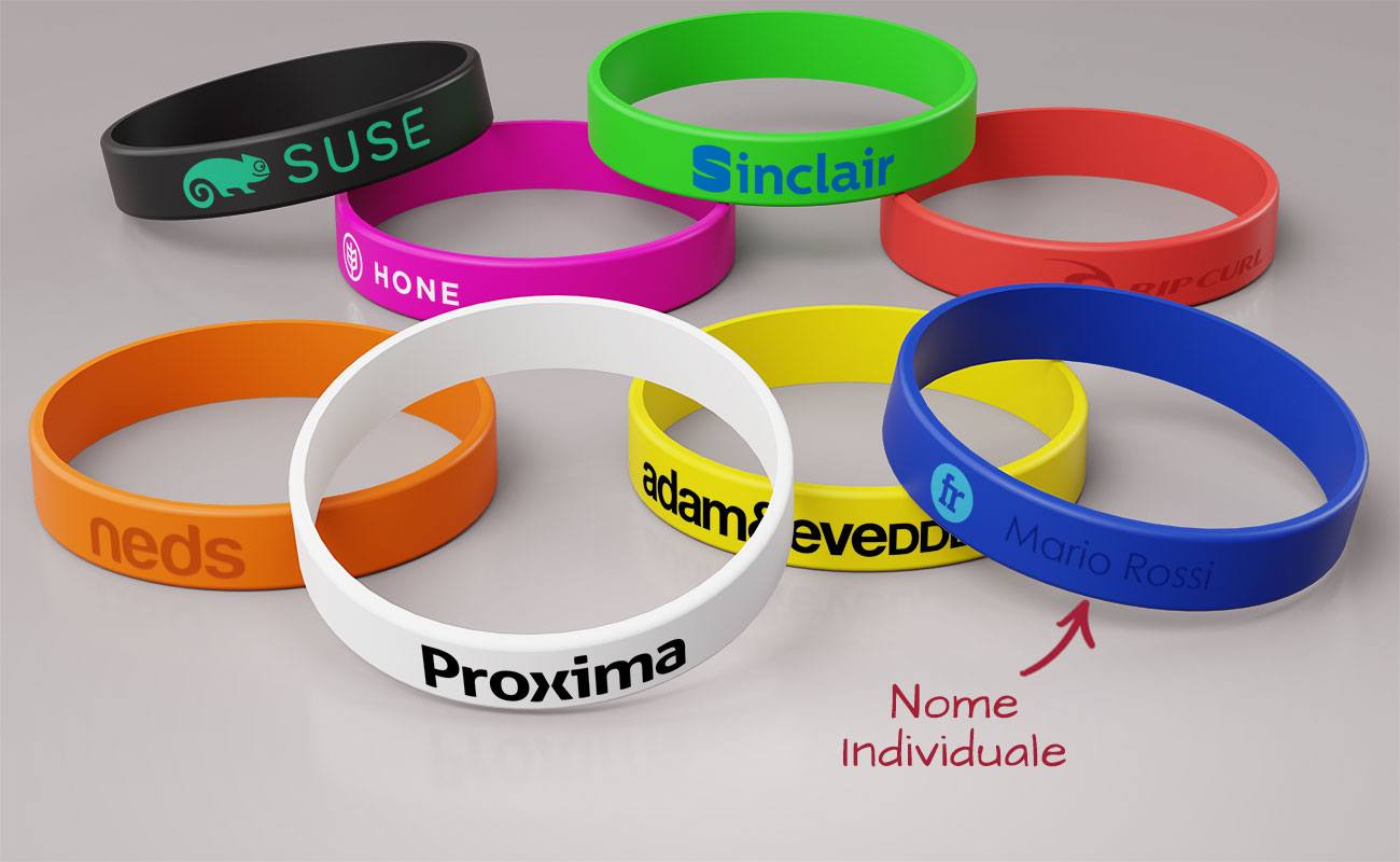 Revo - Braccialetti in silicone promozionali con logo