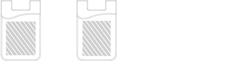 Portacarte per Smartphone Serigrafia Portacarte per Smartphone Serigrafia