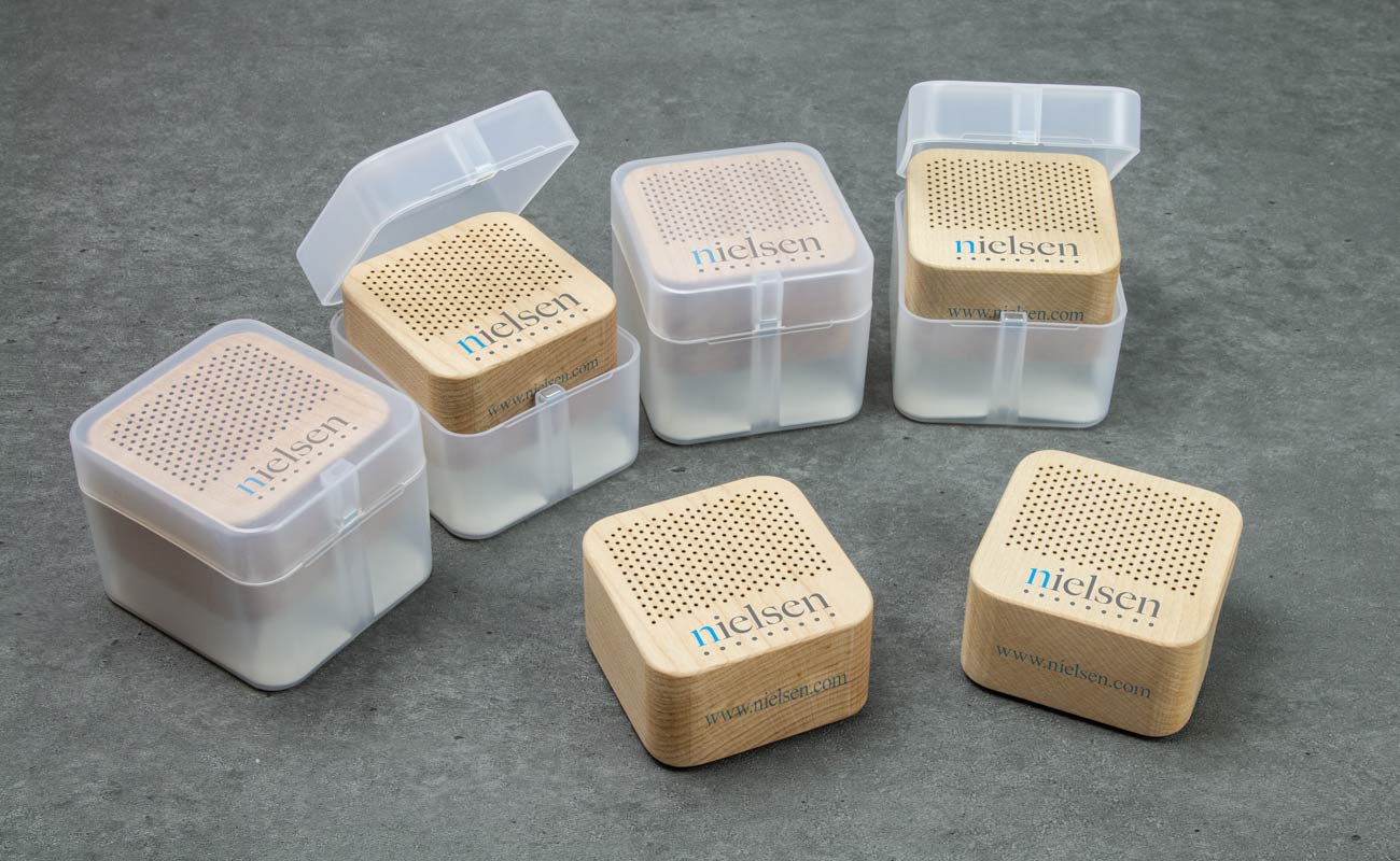 Seed - 	Altoparlanti Bluetooth in legno con logo gallery thumbnail