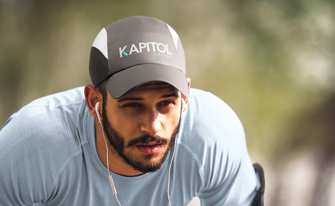 Sprinter - Cappellini da corsa stampati con logo gallery thumbnail