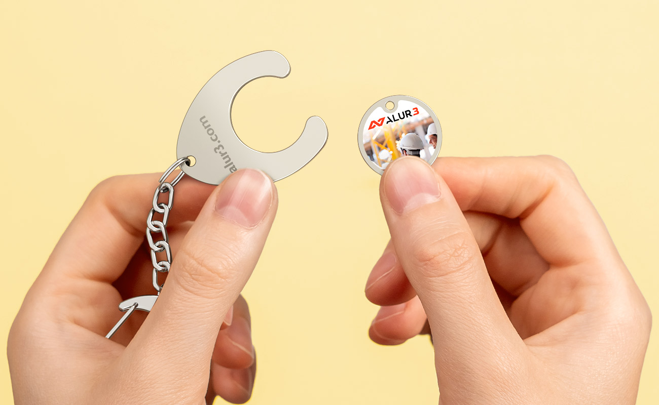 Toko - Gettoni per carrello promozionali personalizzati con logo gallery thumbnail