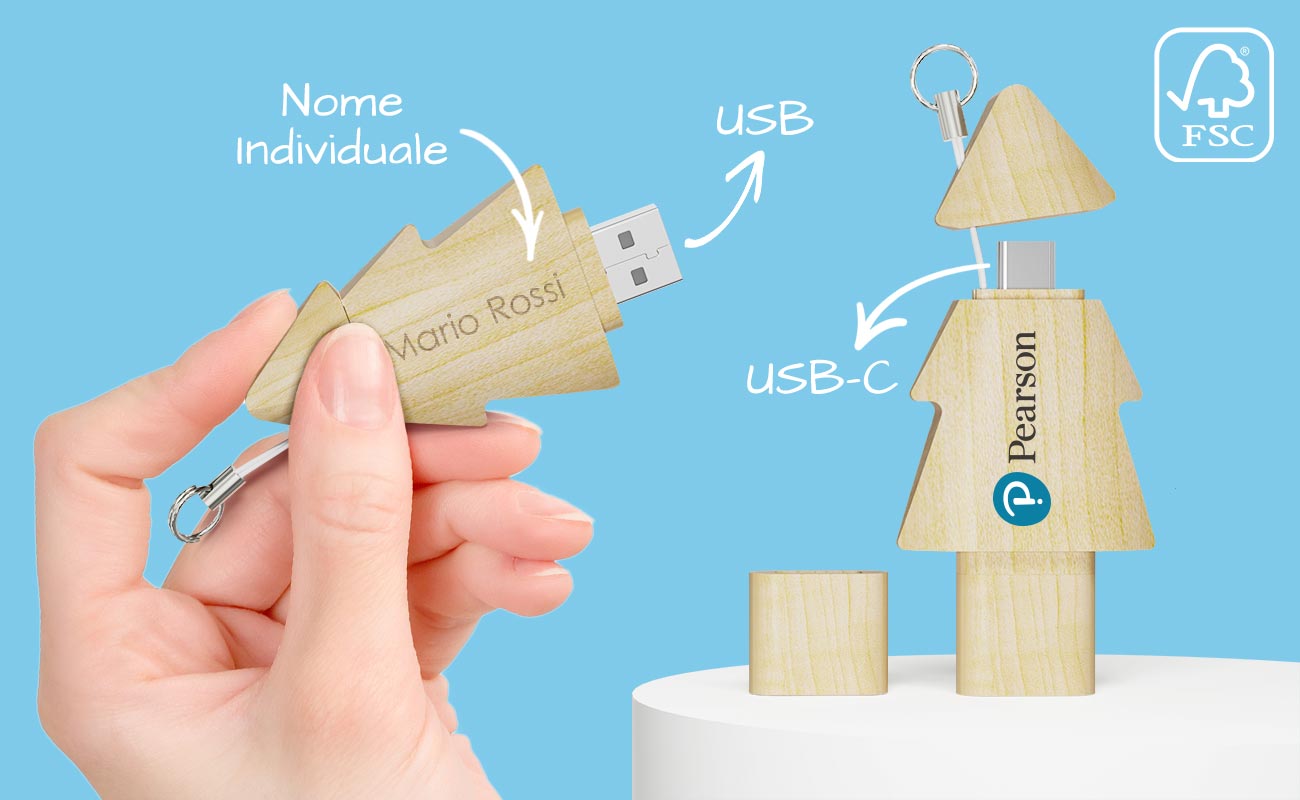 Tree Duo - Chiavette USB Personalizzate