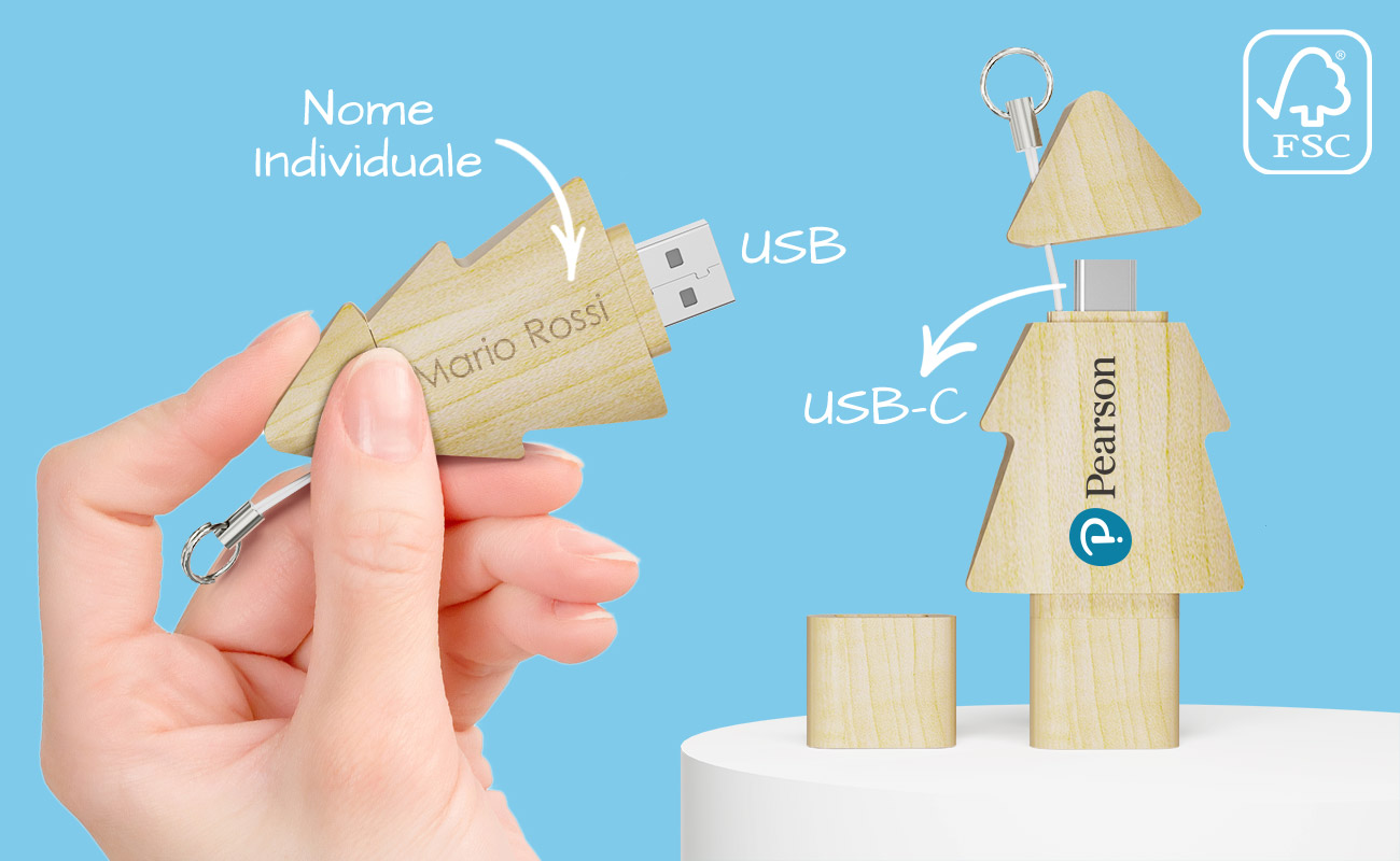 Tree Duo - Chiavette USB Gadget Tree Duo - Chiavette USB Gadget
