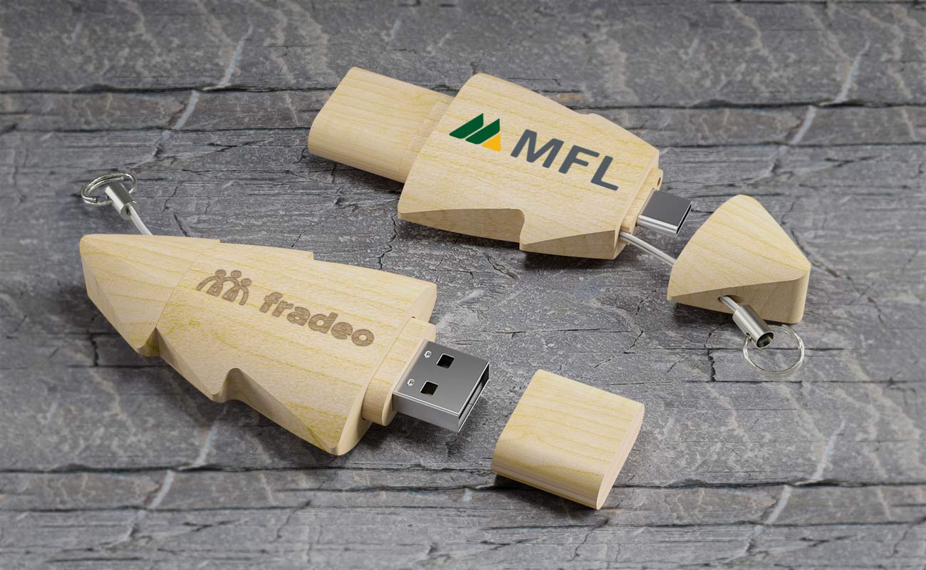 Tree Duo - Chiavetta USB Personalizzata gallery thumbnail