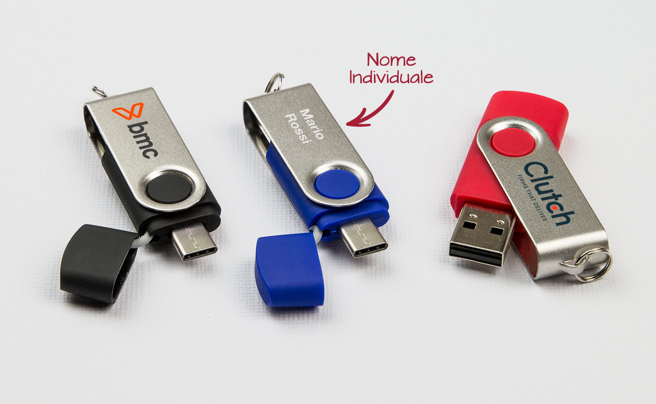 Twister Go - Chiavette USB Personalizzate con USB-C