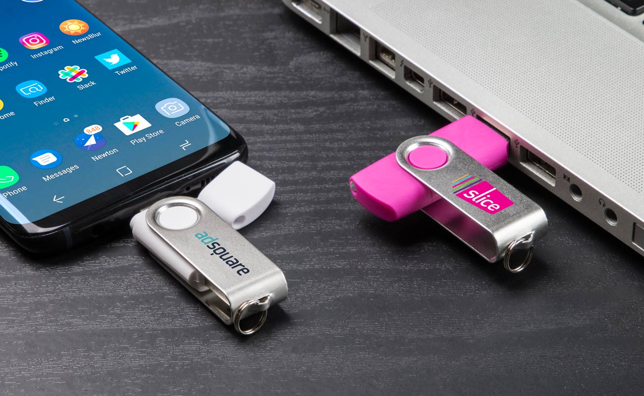 Twister Go - USB Personalizzate con USB-C gallery thumbnail