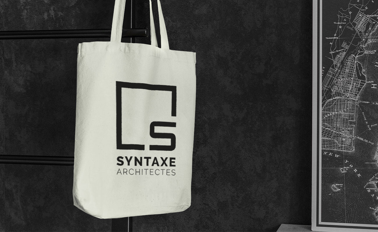 Weave - Borsa Tote stampata in cotone gallery thumbnail